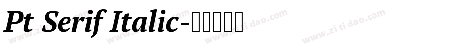 Pt Serif Italic字体转换
